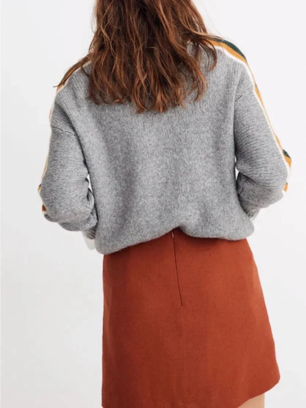 Madewell NWOT Museum Patch-Pocket Mini Skirt in Faded Rust, Size 8